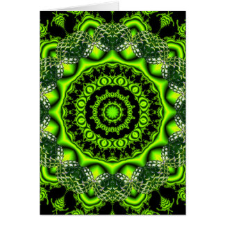 Forest Dome Mandala, Abstract Green Woods
