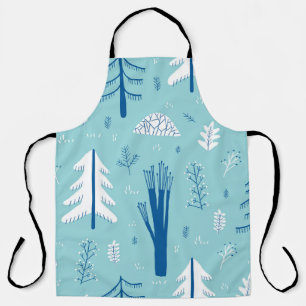 Forest Doodles: Creative Seamless Pattern Apron