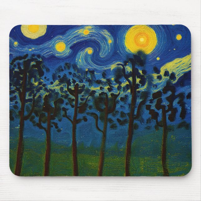 Forest Echoes of Infinity – A Forest Landscape Mouse Mat (Front)