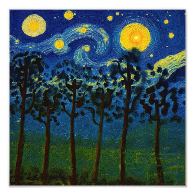 Forest Echoes of Infinity – A Forest Landscape Photo Print (Front)