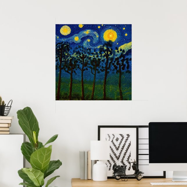 Forest Echoes of Infinity – A Forest Landscape Poster (Home Office)