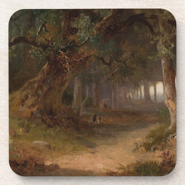 Forest Edge – Józef Szermentowski Coaster (Front)