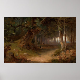 Forest Edge – Józef Szermentowski Poster