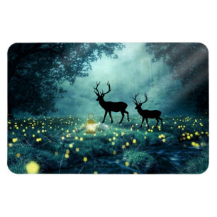 Forest Elk Flexible Photo Magnet