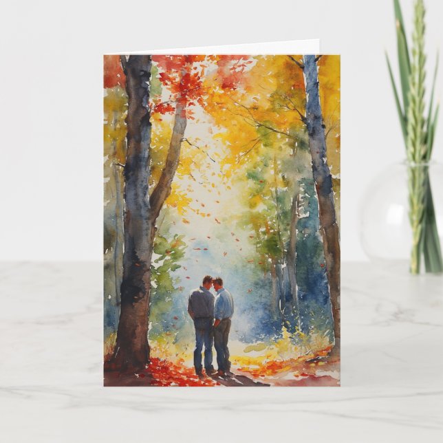 Forest Embrace Autumn Card (Front)