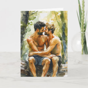 Forest Embrace Watercolor Card