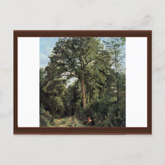 Forest Entrance At Ville D'Avray By Corot Jean-Bap Postcard