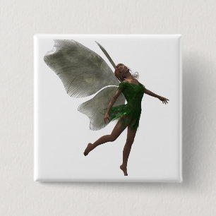 Forest Fae 15 Cm Square Badge