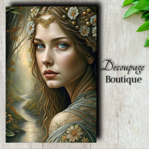 Forest Fae Queen Decoupage Tissue Paper