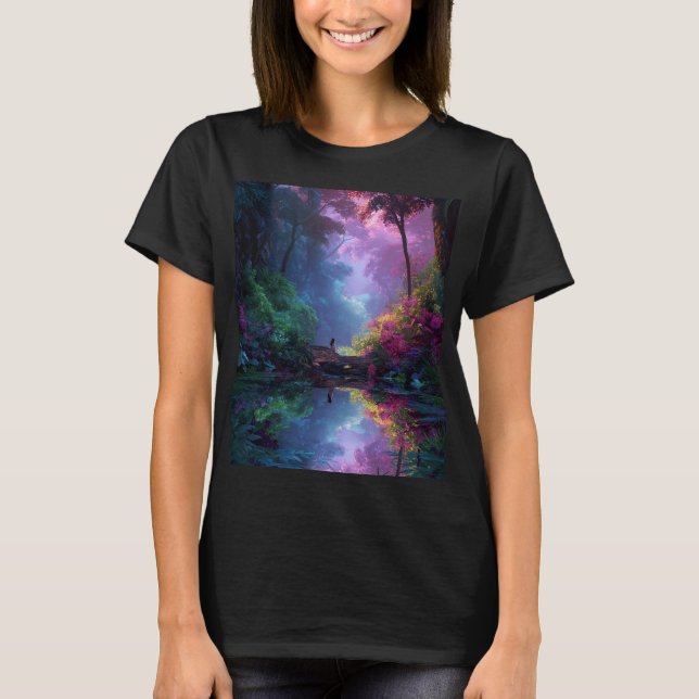 Forest Fairy by the Lake T-Shirt (Front)
