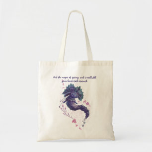 Forest fairy character tote bag
