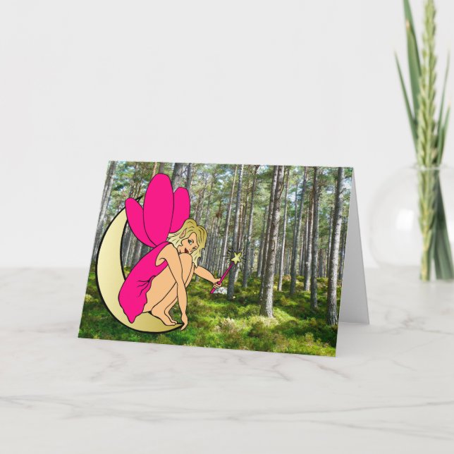 Forest Fairy Lady Greeting card (Front)