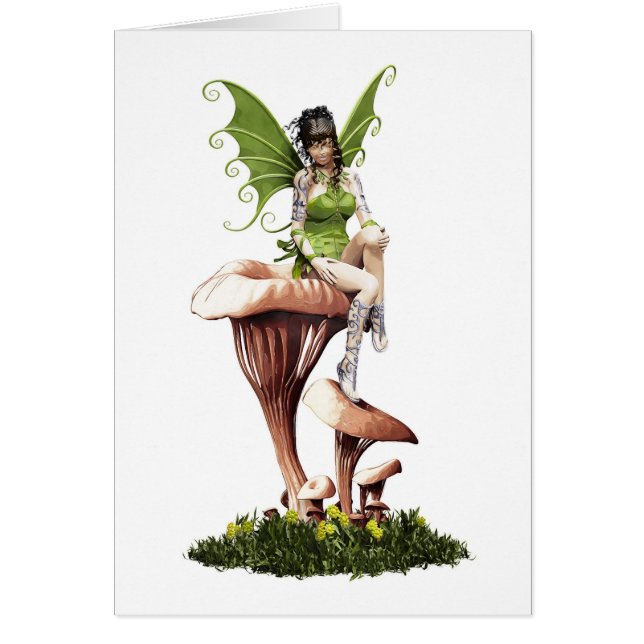 Forest Fairy On Mystical Mushrooms (Front)