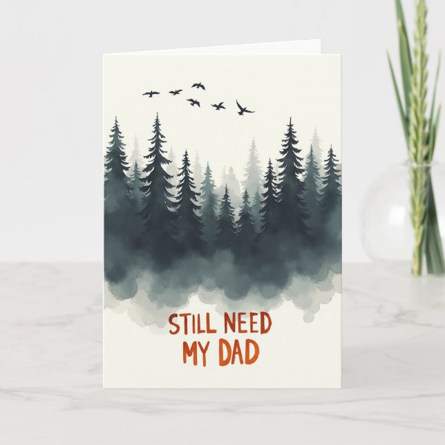 Forest Fathers Day Art Card (Front)