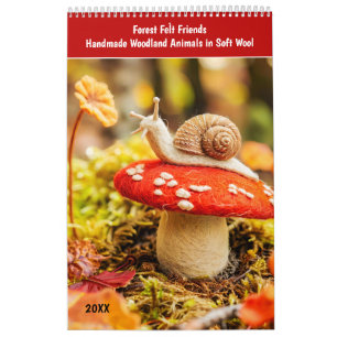 Forest Felt Friends 2026 Calendar – Handmade Woodl