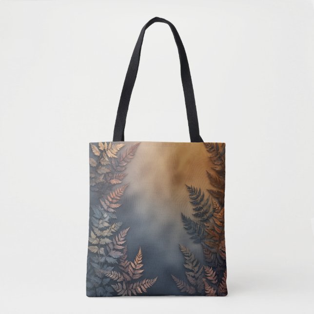 Forest Fern Watercolor Tote (Front)