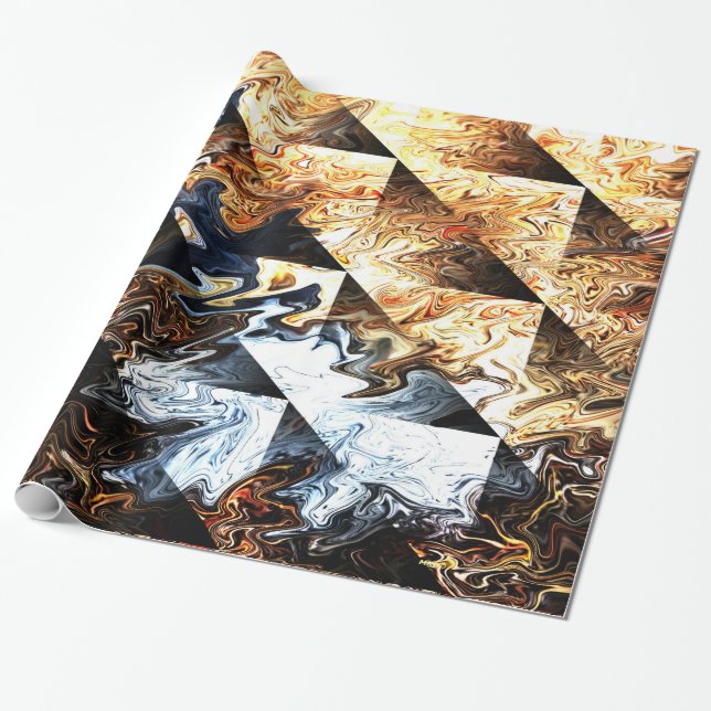 Forest fire damage....... wrapping paper (Unrolled)