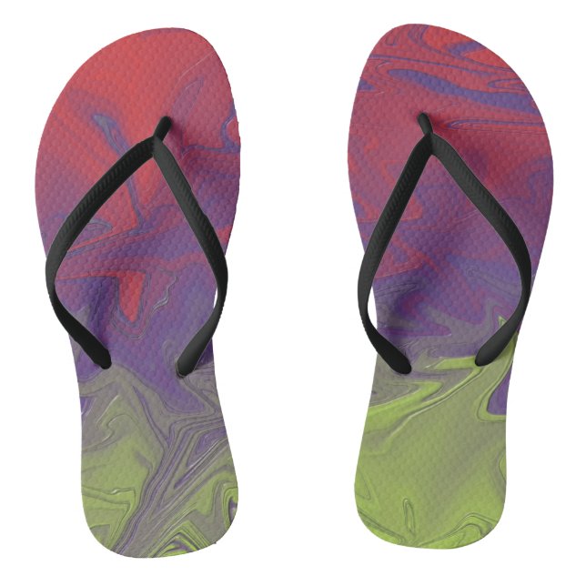 Forest Fire Flip Flops (Footbed)