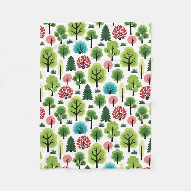 Forest Fleece Blanket (Front)