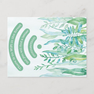 Forest floor - tropical leaves plus quote postcard