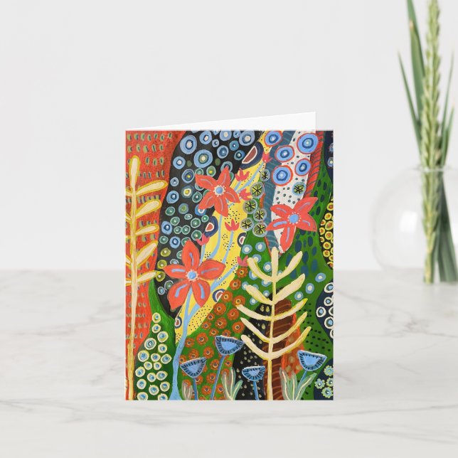 Forest Flora Vibes Thank You Card (Front)
