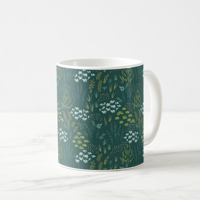 Forest Floral Coffee Mug (Front Right)