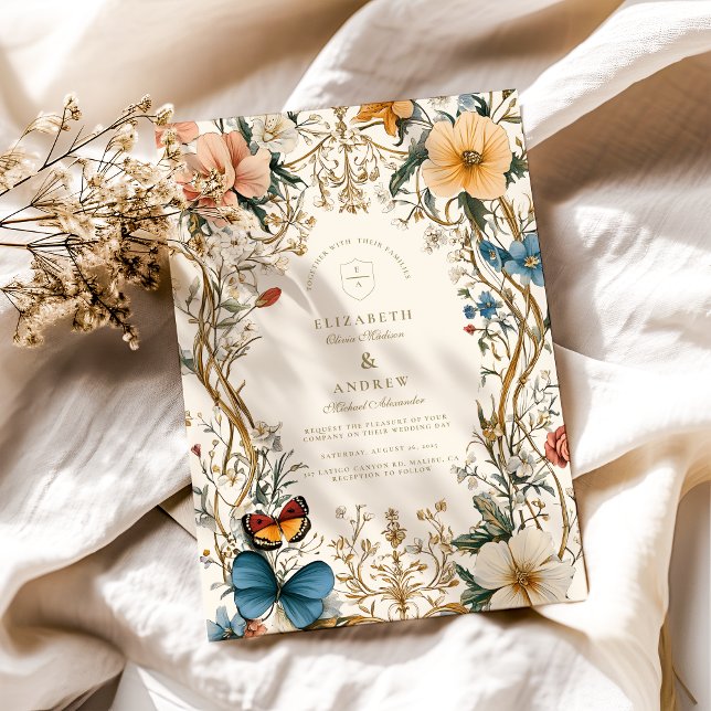 Forest Floral Fern Wedding Invitation (Creator Uploaded)