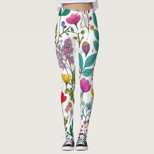 FOREST FLOWERS LEGGINGS (Front)
