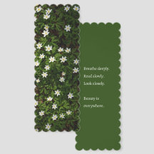 Forest Flowers Nature, Mindful Bookmark