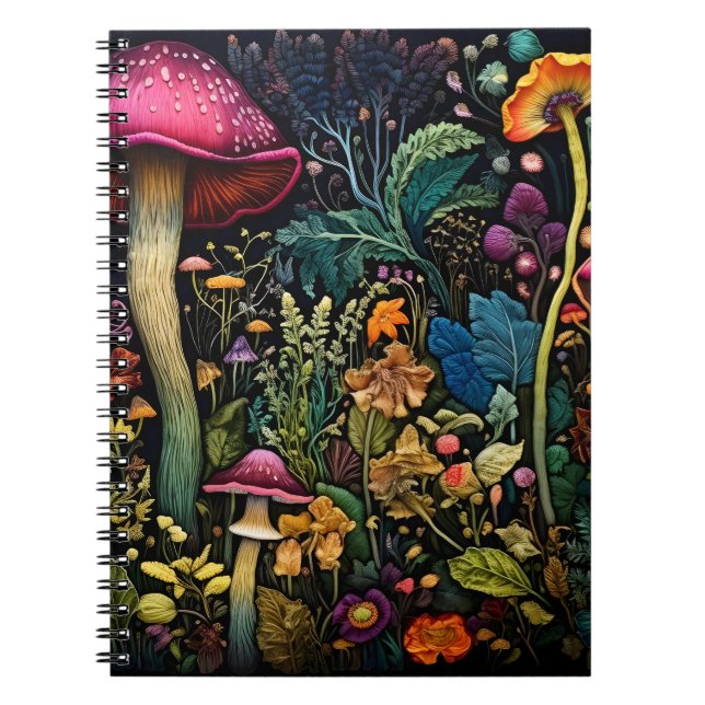 Forest Forager Mushroom Notebook & Journal (Front)