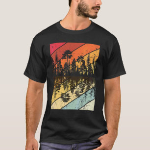 Forest Forrest Camping Vintage Tree Retro 1 T-Shirt