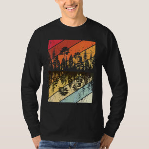 Forest Forrest Camping Vintage Tree Retro 1 T-Shirt