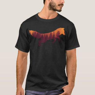 Forest Fox Baseball Sleeve T-Shirt