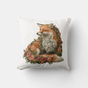 Forest Fox embroidered Cushion