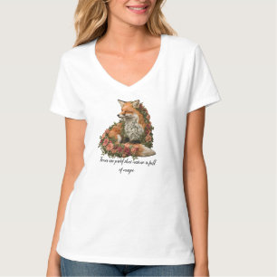 Forest Fox embroidered. Foxes are proof that natu  T-Shirt