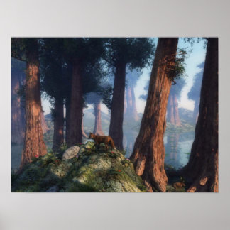 Forest Fox Poster