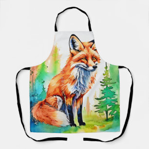 Forest Fox View Design Apron