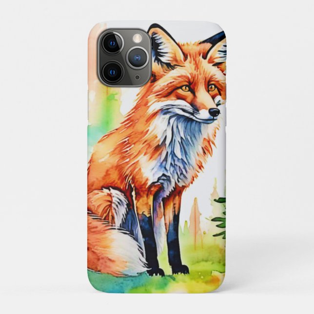 Forest Fox View Design Case-Mate iPhone Case (Back)