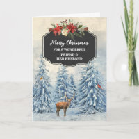 Forest Friend & Her Husband Merry Christmas