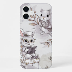 Forest Friends at Study iPhone 16 Plus Case