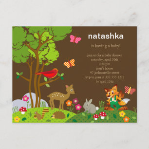 Forest Friends Baby Shower Invitation