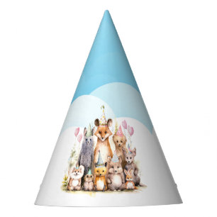 Forest Friends Birthday Party Hat