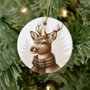 Forest Friends Deer Ceramic Tree Decoration
