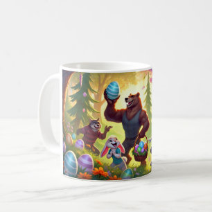 Forest Friends’ Easter Egg Celebration Coffee Mug