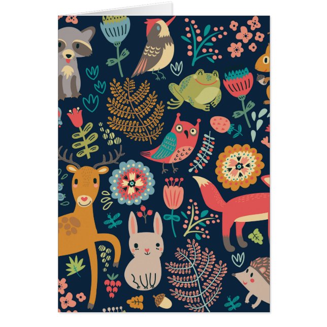 Forest Friends Greeting Card (Front)
