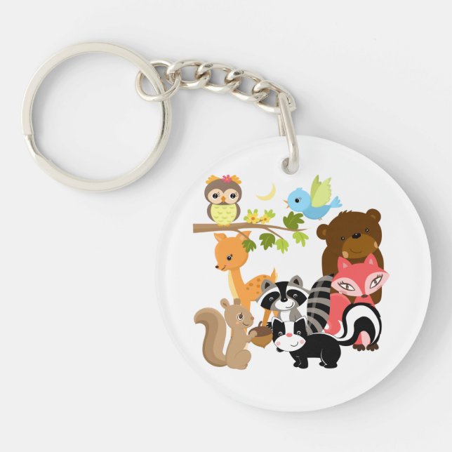 Forest Friends Key Ring (Front)