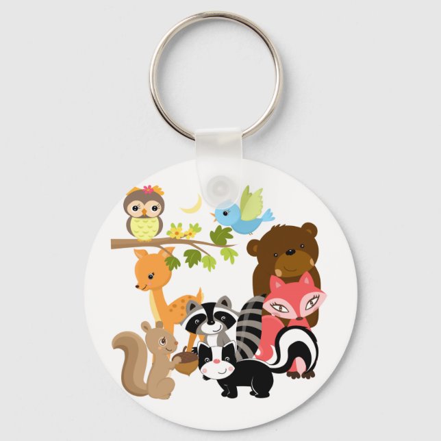 Forest Friends Key Ring (Front)