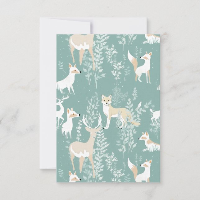 Forest Friends Thank You Card (Front)