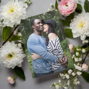 Forest Fun Photo Wedding Save the Date Magnetic Invitation