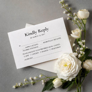 Forest Fun Wedding RSVP Card
